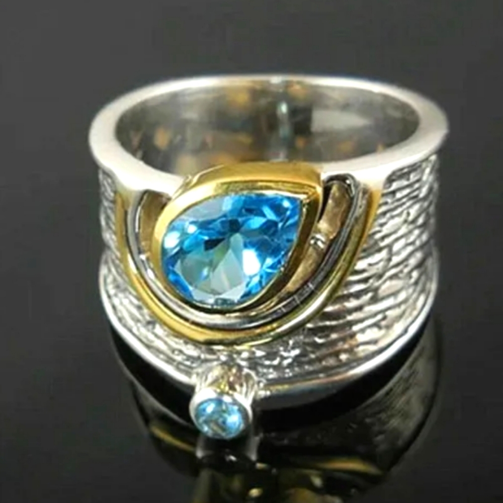 Chunky Wide Band Boho Ring